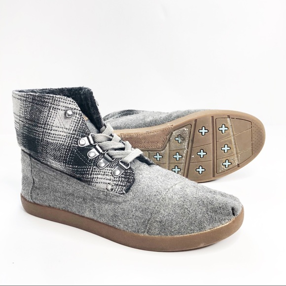 toms plaid bota boots